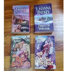 Johanna Lindsey LOT Let Love Find You Fires of Winter Defy Not The Heart When